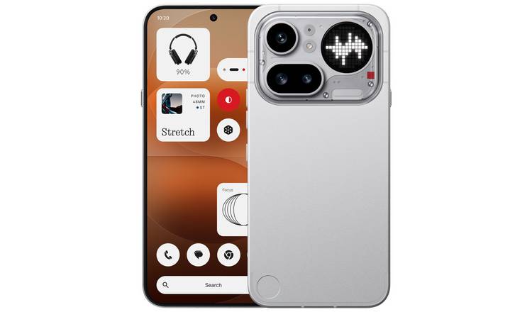 SIM Free Nothing Phone (4a) Pro 5G 128GB AI Phone - Silver