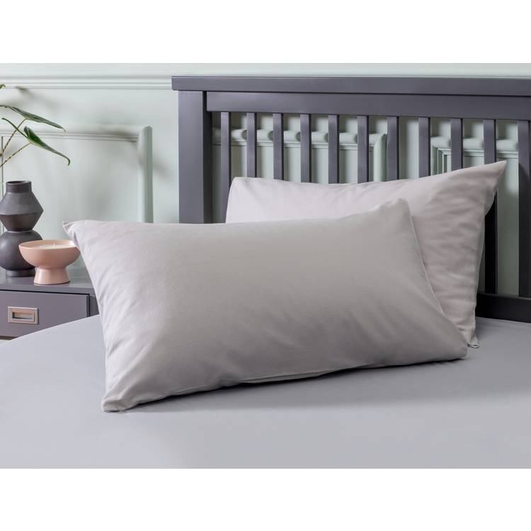 Habitat Soft and Cosy Brushed Cotton Pillowcase Pair - Grey 0