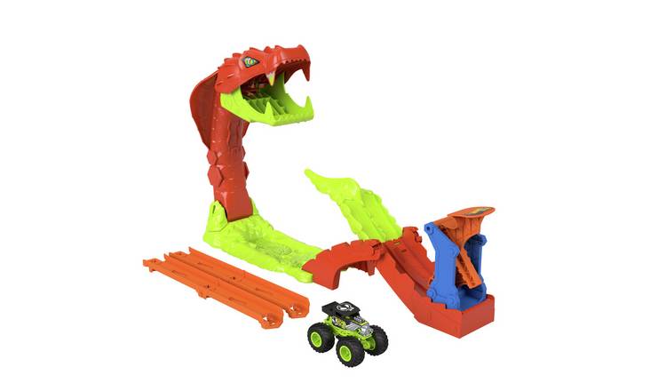 Hot Wheels Monster Trucks Snake Slam Takedown Playset