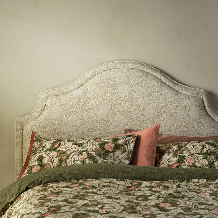 Habitat x William Morris Apple Double Headboard - Cream 0