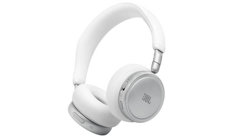 JBL Live 680NC On-Ear Wireless & Wired Noise Cancelling Headphones - White