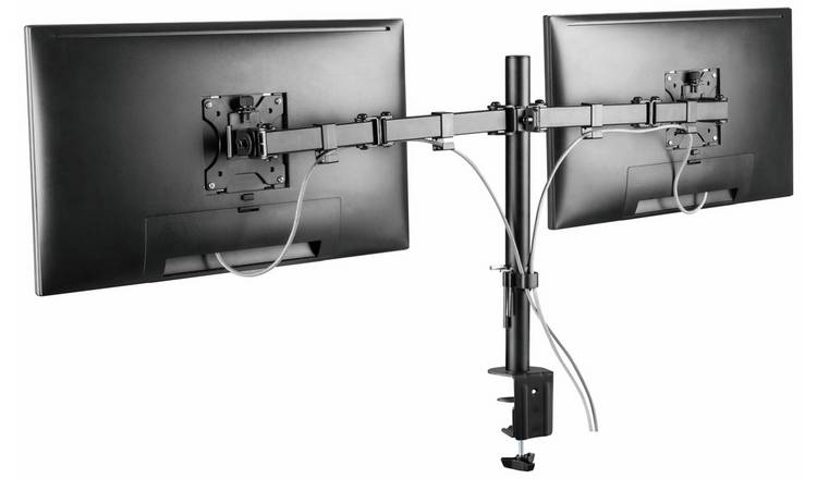 Proper AV Dual Swing Arm 32 Inch Monitor Desk Mount