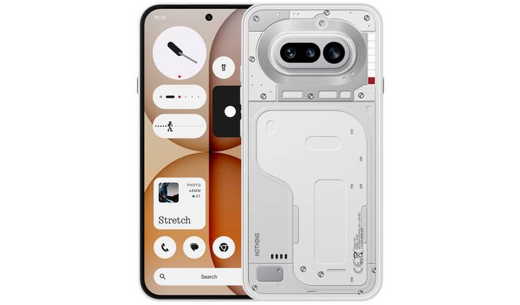 SIM Free Nothing Phone (4a) 5G 256GB AI Mobile Phone - White