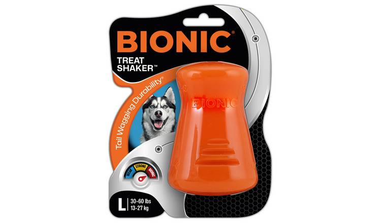 Bionic Treat Shaker Large Dog Chew Toy - Orange