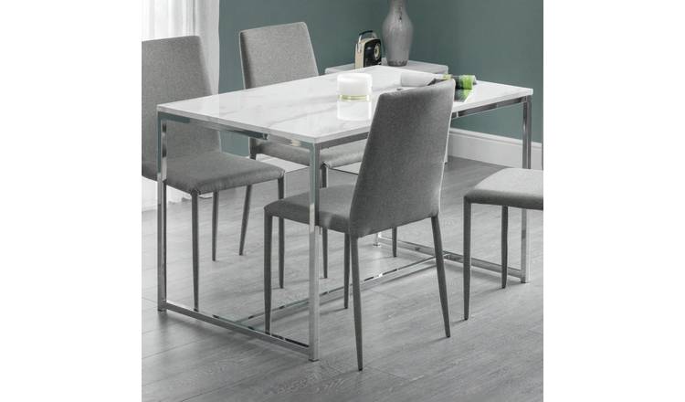 Julian Bowen Scala 4 Seater Dining Table - Marble Effect