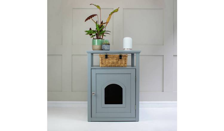 Lords & Labradors Cat Washroom and Litter Tray - Grey