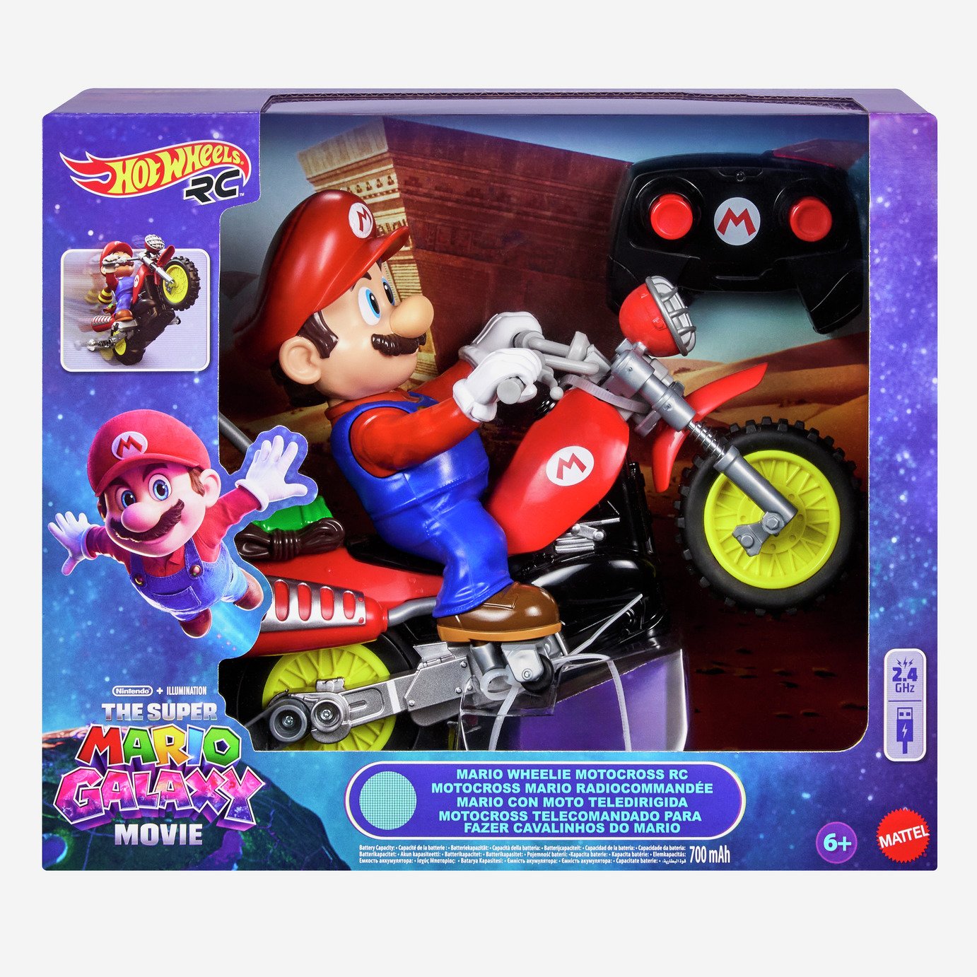 Buy Hot Wheels Mario Wheelie Motocross, Remote-Controlled Battery