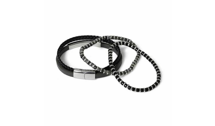 Uncommon Souls Braided and Metal Bracelet Giftbox Set