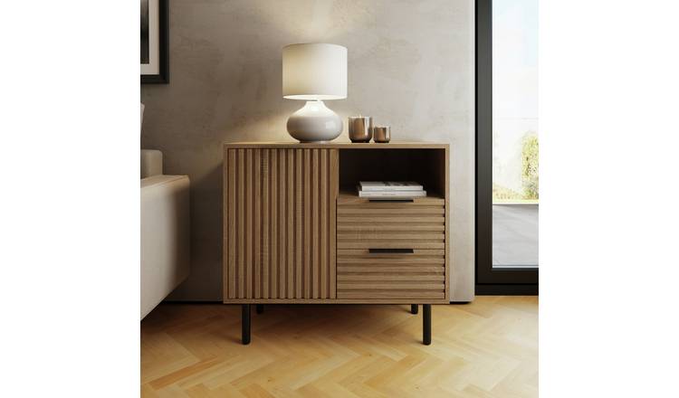 GFW Nervata 1 Door 2 Drawer Sideboard – Natural