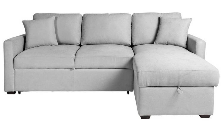 Buy Habitat Reagan Right Hand Storage Chaise Sofa Bed Grey Sofa beds Argos