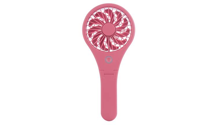 Bush Handheld & Foldable Pink Desk Fan - 4 Inch