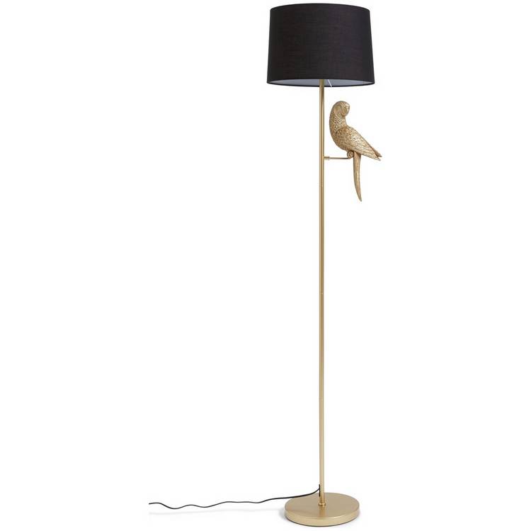 Argos Home Pax The Parrot Floor Lamp - Gold and Black 0
