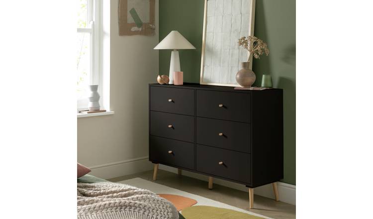 Habitat Otto 6 Drawer Chest - Black