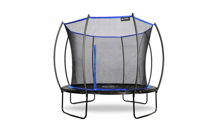 Plum 10ft Deluxe Springsafe Outdoor Trampoline & Enclosure