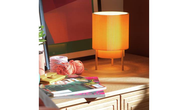 Yellow bedside hot sale lamps