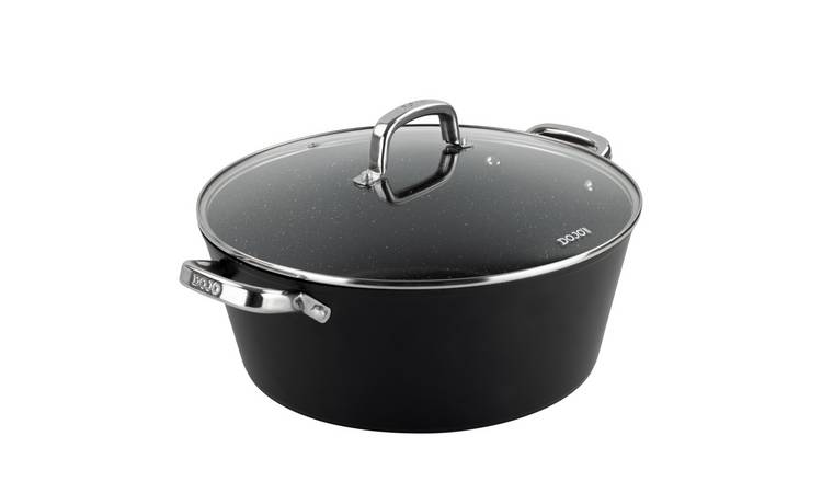 Dojo Hero Neverstick+ 8L Aluminium Casserole Dish - Black