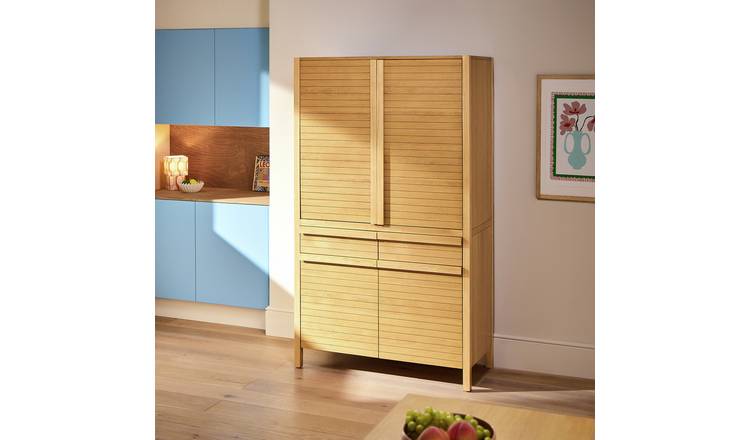 Habitat Leif 2 Door Kitchen Larder - Oak