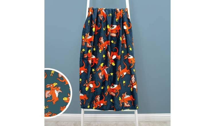 Zog Fleece Throw - Blue - 150x100cm