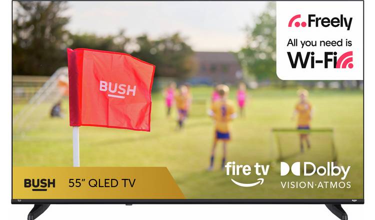 Bush 55 Inch 55QSF26 Smart 4K UHD HDR Freely Fire TV