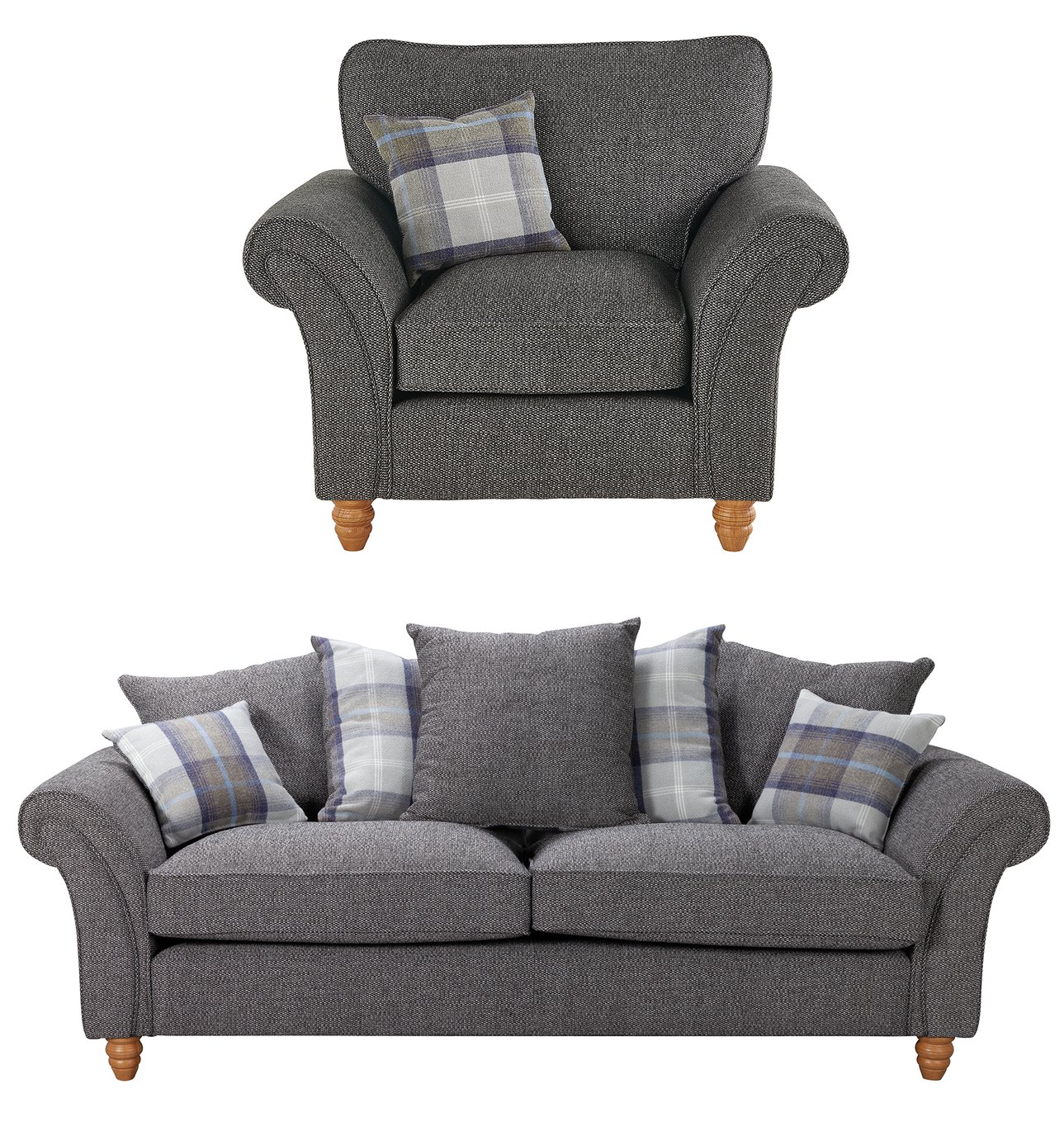 Argos Home Edison Fabric Chair & 3 Seater Sofa Review