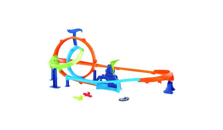 Hot Wheels Stunt Tracks Rapid Launch Cyclone Track Set