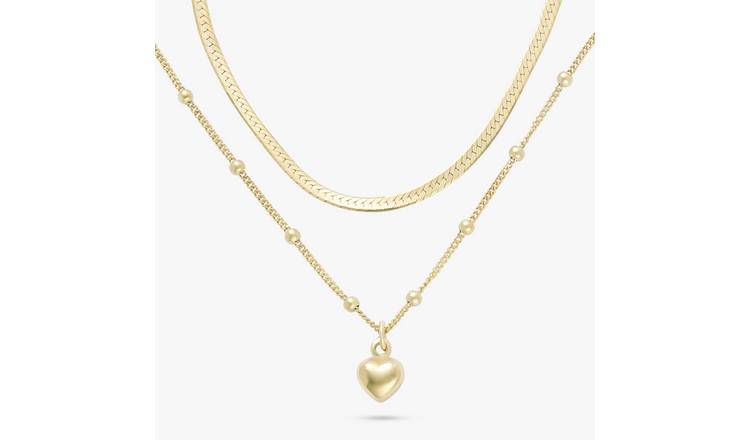 Revere Gold Plated Sterling Silver Double Strand Necklace