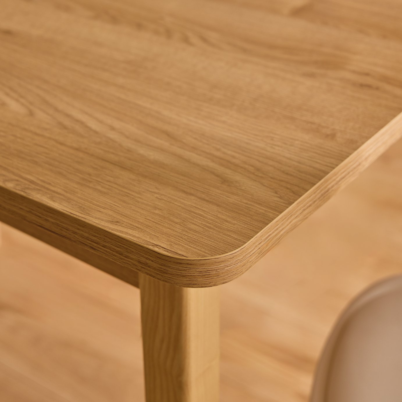 Sylas Solid Wood 4 Seater Dining Table - Natural 4