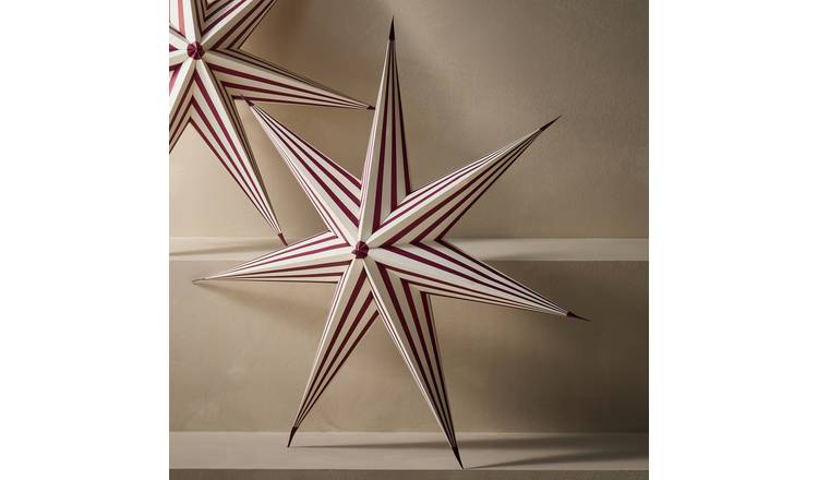 Habitat Handmade Large Paper Star Tree Decoration