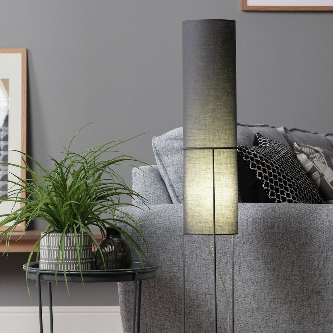 Argos Home Column Floor Lamp - Grey