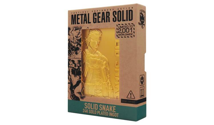 Buy Fanattik Metal Gear Solid 2 - 24k Gold Plated Snake Ingot