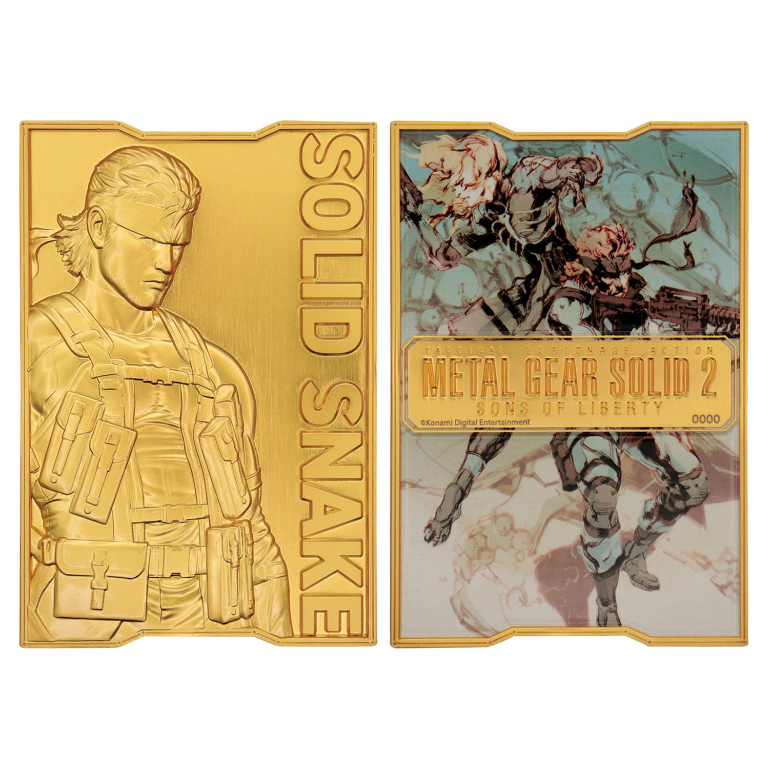 Buy Fanattik Metal Gear Solid 2 - 24k Gold Plated Snake Ingot