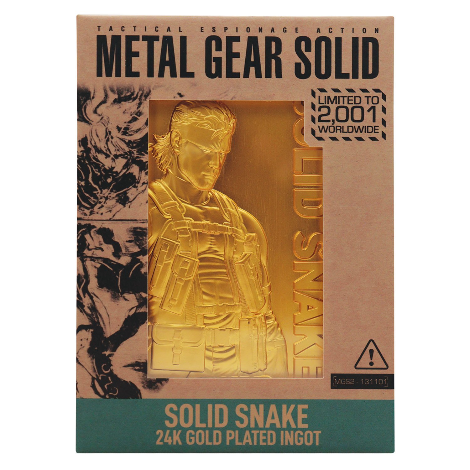 Buy Fanattik Metal Gear Solid 2 - 24k Gold Plated Snake Ingot
