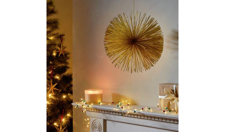 Argos Home Large Firework Christmas Hanging Decoration