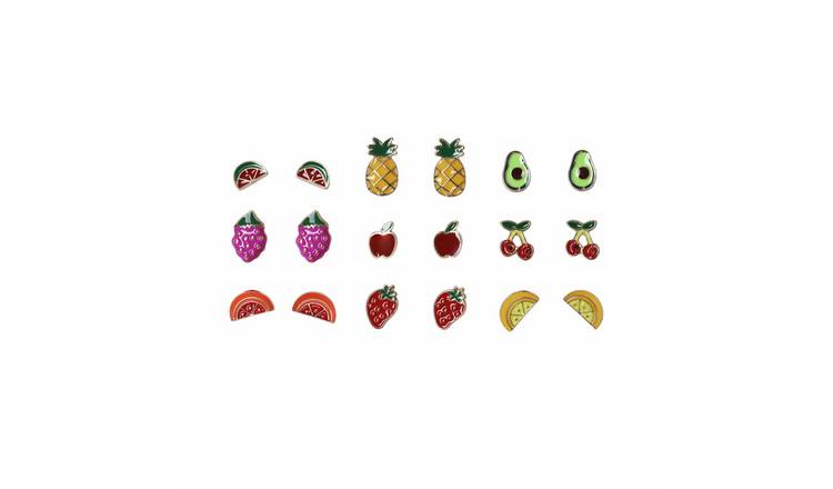 Flitzy Kids Fruit Stud Earrings Set