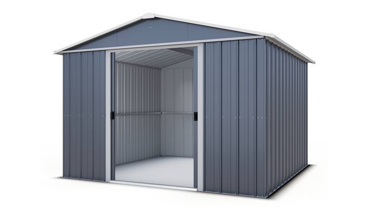 Yardmaster Metal Castleton Apex Garden Shed - 10x10ft