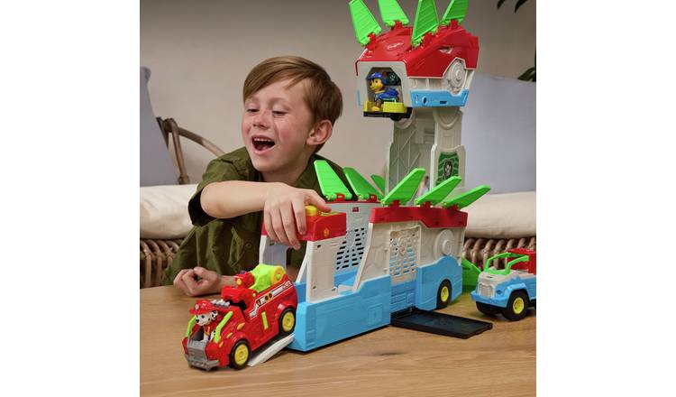 Paw Patrol The Dino Movie Themed Dino Mobile Headquarters 2 In 1 Playset