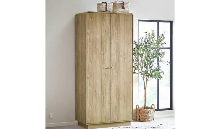 Julian Bowen Ingrid 2 Door Wardrobe - Light Oak