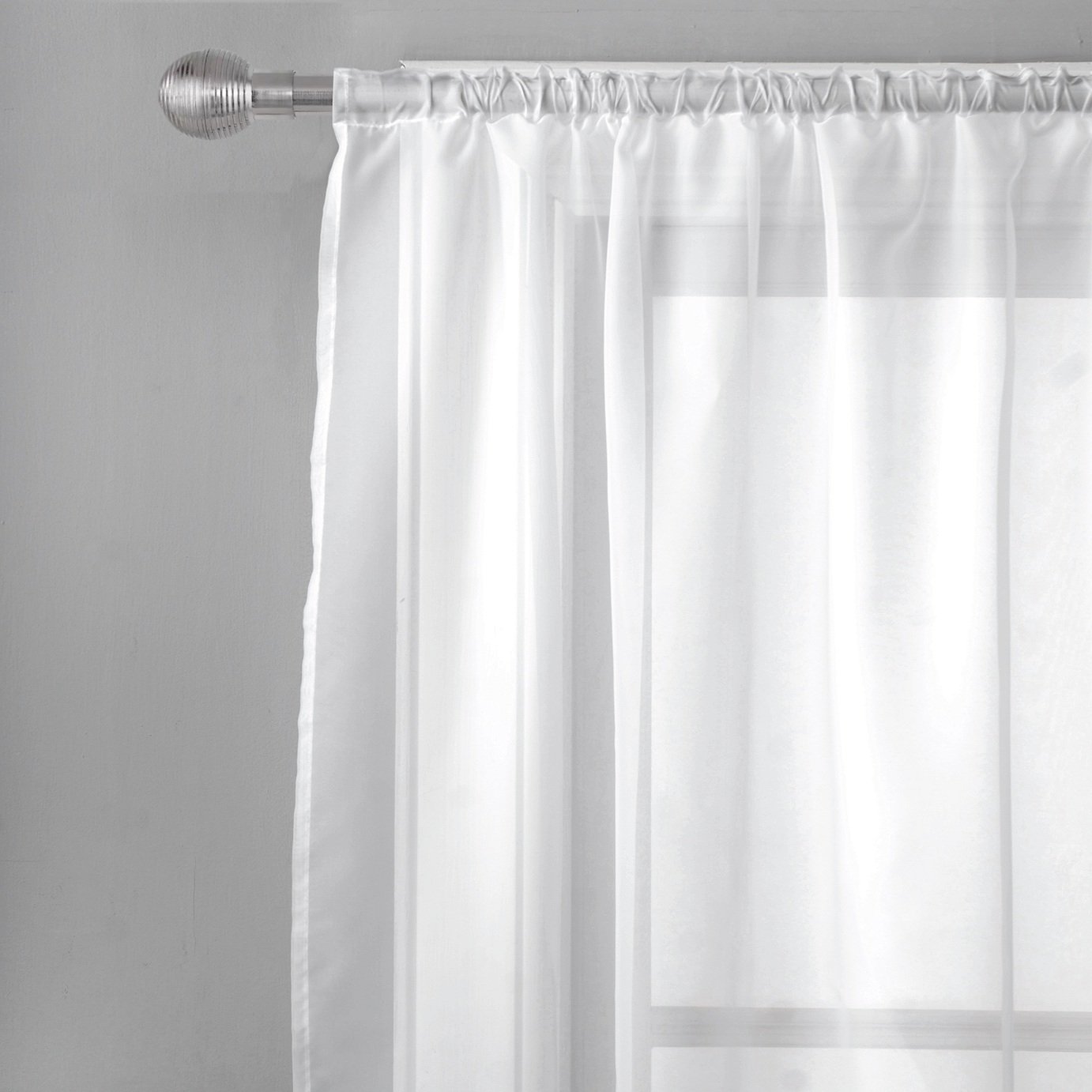 Argos Home Net Pencil Pleat Curtain - White