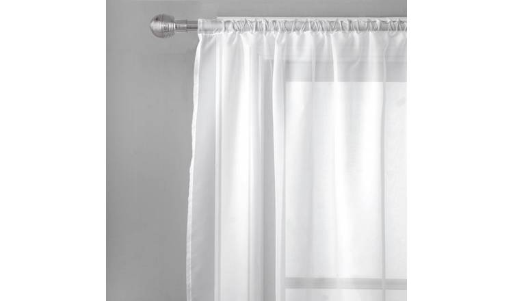 Buy Argos Home Net Pencil Pleat Curtain - White | Curtains | Argos