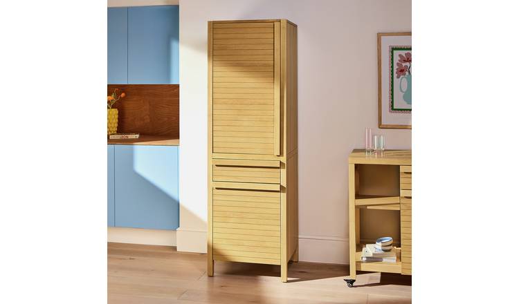 Habitat Leif Single Door Kitchen Larder - Oak