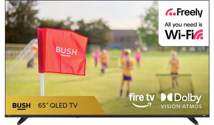 Bush 65 Inch 65QSF26 Smart 4K UHD HDR QLED Freely Fire TV