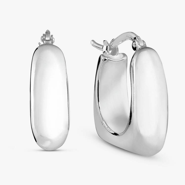 Revere Sterling Silver Square Hoop Earrings 0