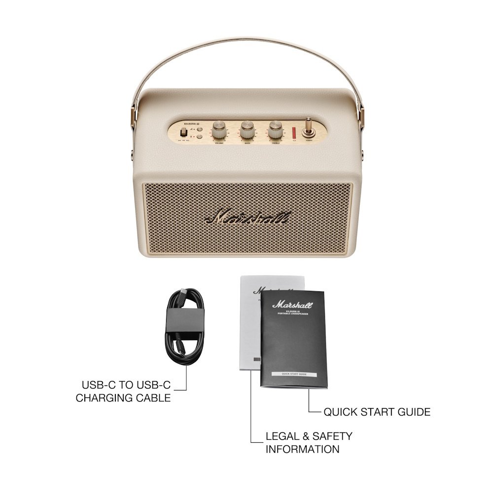 スピーカー・ウーファー Marshall Kilburn lll Cream Buy Marshall Kilburn III Portable Bluetooth Speaker - Cream