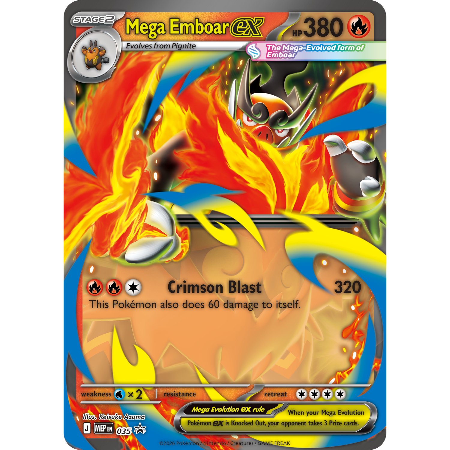 Buy Pokmon Mega Evolution Ascended Heroes Mega Emboar ex Box | Trading  cards and card games | Argos