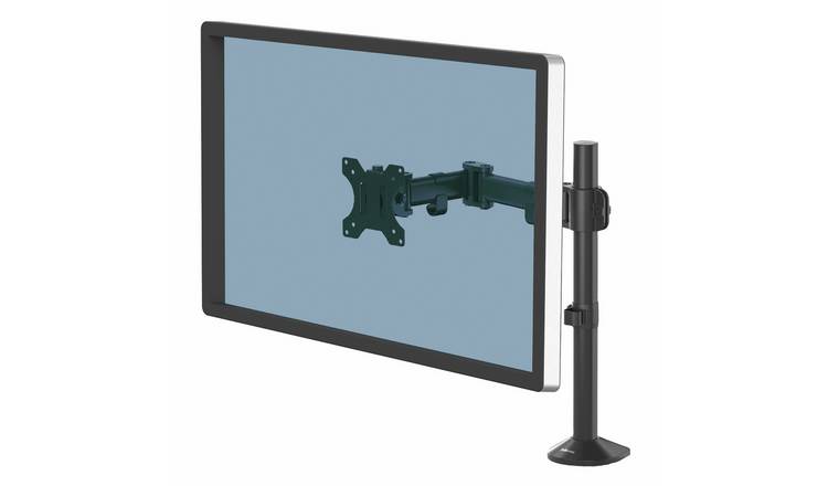 Fellowes Reflex Single Monitor Arm for Up to 32 Inch Monitors - Black