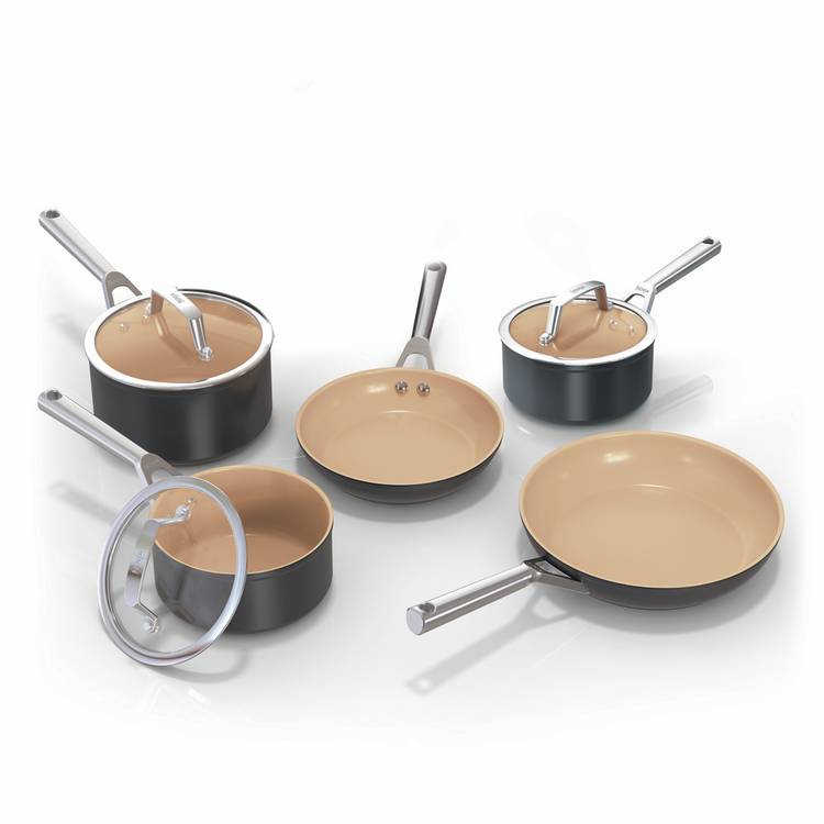 Ninja Extended Life Ceramic 5 Piece Aluminium Pan Set 0