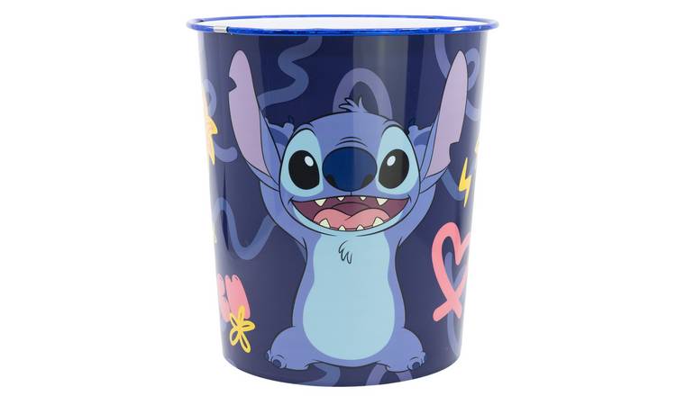 Disney Set of 2 Stitch Waste Bins - Blue