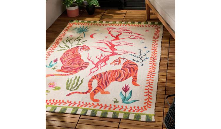 Furn Tiger Dream Multicolour Outdoor Rug - 120 x 170cm