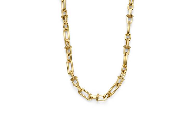 Olivia Burton Stainless Steel Gold IP Anchor Link Chain-18in