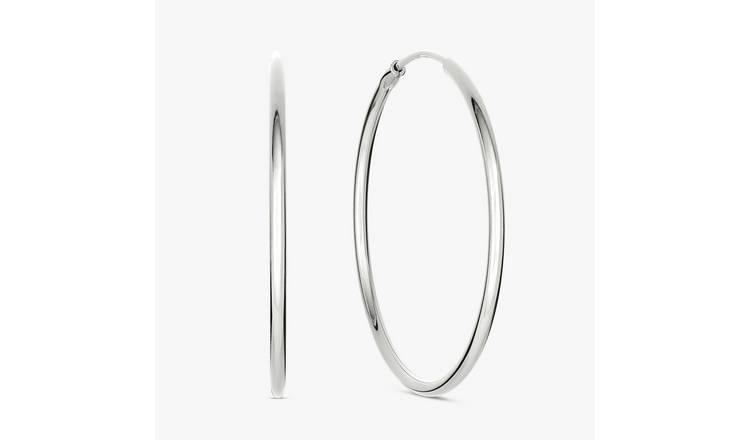Revere Sterling Silver 26mm Sleeper Hoop Earrings